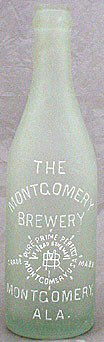 THE MONTGOMERY BREWERY EMBOSSED BEER BOTTLE