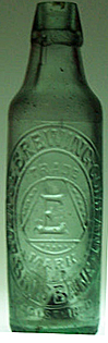 ECLIPSE BREWING COMPANY EMBOSSED BEER BOTTLE