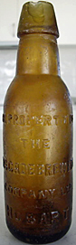 THE CASCADE BREWERY COMPANY LIMITED EMBOSSED BEER BOTTLE