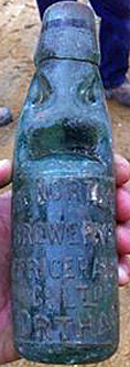 THE NORTHAM BREWERY & REFRIGERATION COMPANY LIMITED EMBOSSED BEER BOTTLE