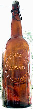 MOKELUMNE HILL BREWERY EMBOSSED BEER BOTTLE