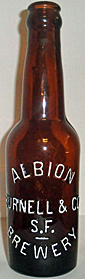 ALBION BREWERY EMBOSSED BEER BOTTLE