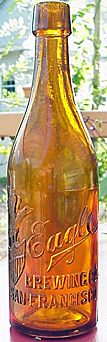 EAGLE BREWING COMPANY EMBOSSED BEER BOTTLE