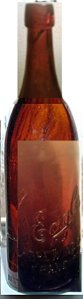 EAGLE BREWING COMPANY EMBOSSED BEER BOTTLE