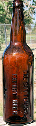 CALIFORNIA BOTTLING COMPANY EXPORT BEER EMBOSSED BEER BOTTLE