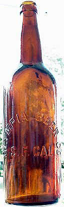 OLYMPIA BEER COMPANY EMBOSSED BEER BOTTLE