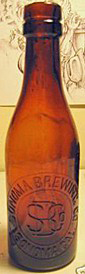 SONOMA BREWING COMPANY EMBOSSED BEER BOTTLE