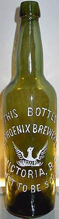 THE PHOENIX BREWERY LIMITED EMBOSSED BEER BOTTLE