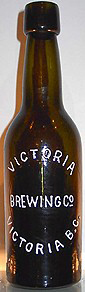 VICTORIA BREWING COMPANY EMBOSSED BEER BOTTLE