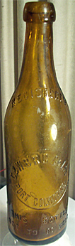 C. & W. BREWING COMPANY LIMITED EMBOSSED BEER BOTTLE