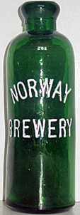NORWAY BREWERY EMBOSSED BEER BOTTLE