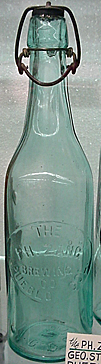 THE PHILLIP ZANG BREWING COMPANY EMBOSSED BEER BOTTLE