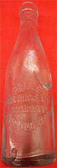 PELL'S BREWING & ICE COMPANY EMBOSSED BEER BOTTLE