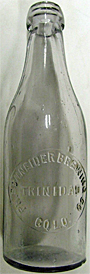 PH. SCHNEIDER BREWING COMPANY EMBOSSED BEER BOTTLE