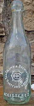 THE COLUMBIA BREWING COMPANY EMBOSSED BEER BOTTLE