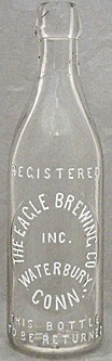 THE EAGLE BREWING COMPANY INCORPORATED EMBOSSED BEER BOTTLE