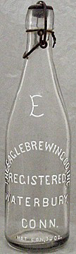 THE EAGLE BREWING COMPANY INCORPORATED EMBOSSED BEER BOTTLE