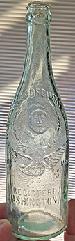 WASHINGTON BREWERY COMPANY EMBOSSED BEER BOTTLE