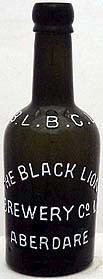 THE BLACK LION BREWERY COMPANY LIMITED EMBOSSED BEER BOTTLE
