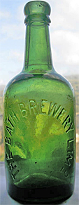 THE BATH BREWERY LIMITED EMBOSSED BEER BOTTLE