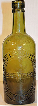 MITCHELLS & BUTLERS LIMITED BREWERS EMBOSSED BEER BOTTLE