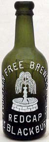 FOUNTAIN FREE BREWERY COMPANY LIMITED EMBOSSED BEER BOTTLE