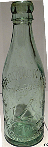 WARWICK & COMPANY ANCHOR BREWERY EMBOSSED BEER BOTTLE