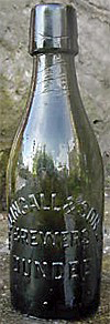 BALLINGALL & SONS BREWERY EMBOSSED BEER BOTTLE