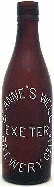ST. ANNE'S WELL BREWERY COMPANY LIMITED EMBOSSED BEER BOTTLE