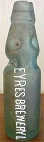 EYRES BREWERY LIMITED EMBOSSED BEER BOTTLE