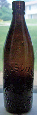 E. MASON & COMPANY BREWERS EMBOSSED BEER BOTTLE