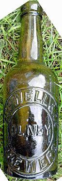HIPWELL & COMPANY BREWERS EMBOSSED BEER BOTTLE