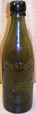 MARSTON'S DOLPHIN BREWERY LIMITED EMBOSSED BEER BOTTLE