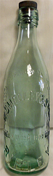 W. SMEDLEY & SONS GREENWICH BREWERY EMBOSSED BEER BOTTLE