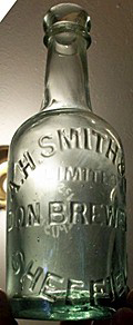 A. H. SMITH & COMPANY LIMITED DON BREWERY EMBOSSED BEER BOTTLE