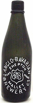 ANGLO BAVARIAN BREWERY COMPANY EMBOSSED BEER BOTTLE