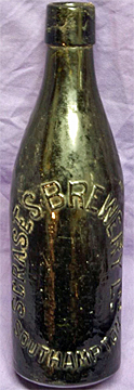 SCRASES BREWERY LIMITED EMBOSSED BEER BOTTLE