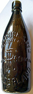 R. FENWICK & COMPANY LIMITED BREWERS EMBOSSED BEER BOTTLE