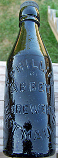 T. PHILLIPS ABBEY BREWERY EMBOSSED BEER BOTTLE