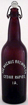 THE MAGNUS BREWING COMPANY EMBOSSED BEER BOTTLE