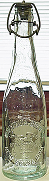 NEW VIENNA BREWING COMPANY EMBOSSED BEER BOTTLE