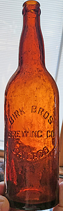 BIRK BROTHERS BREWING COMPANY EMBOSSED BEER BOTTLE
