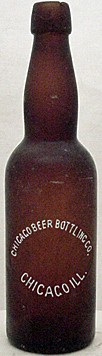 CHICAGO BEER BOTTLING COMPANY EMBOSSED BEER BOTTLE