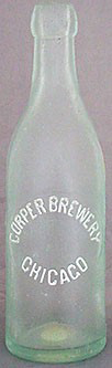 CORPER BREWERY EMBOSSED BEER BOTTLE