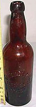 DORTMUNDER BEER BOTTLING COMPANY EMBOSSED BEER BOTTLE
