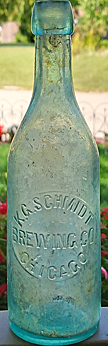 THE K. G. SCHMIDT BREWING COMPANY EMBOSSED BEER BOTTLE