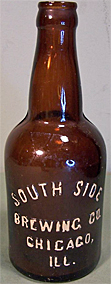 SOUTH SIDE BREWING COMPANY EMBOSSED BEER BOTTLE