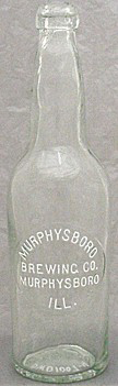MURPHYSBORO BREWING COMPANY EMBOSSED BEER BOTTLE
