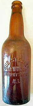 RUDOLPH STECHER BREWING COMPANY EMBOSSED BEER BOTTLE