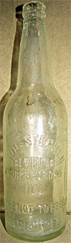 RUDOLPH STECHER BREWING COMPANY EMBOSSED BEER BOTTLE